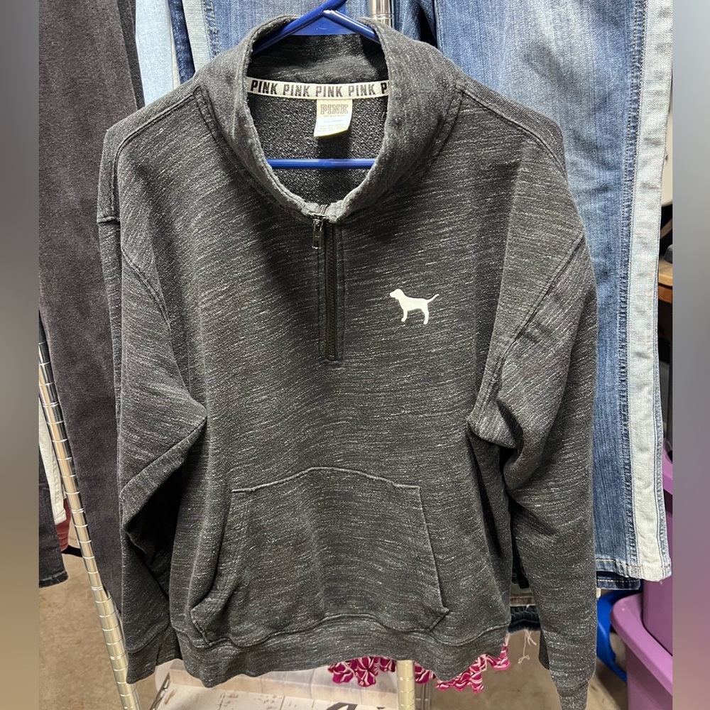 Womens VS PINK quarterzip size L
